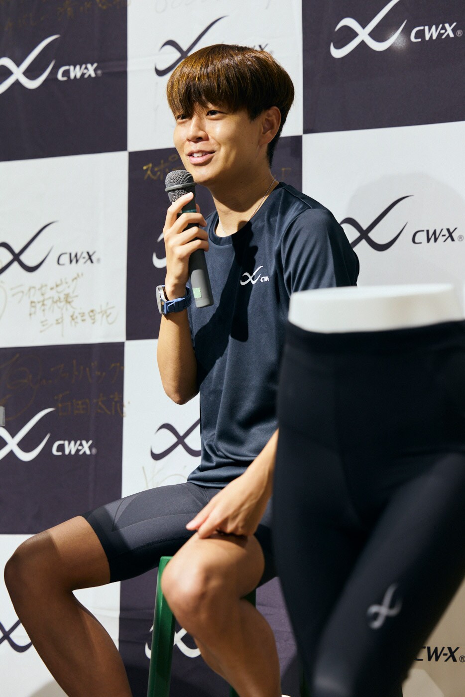 神野さんは、CW-Xのウェアを練習中に愛用しているそう。