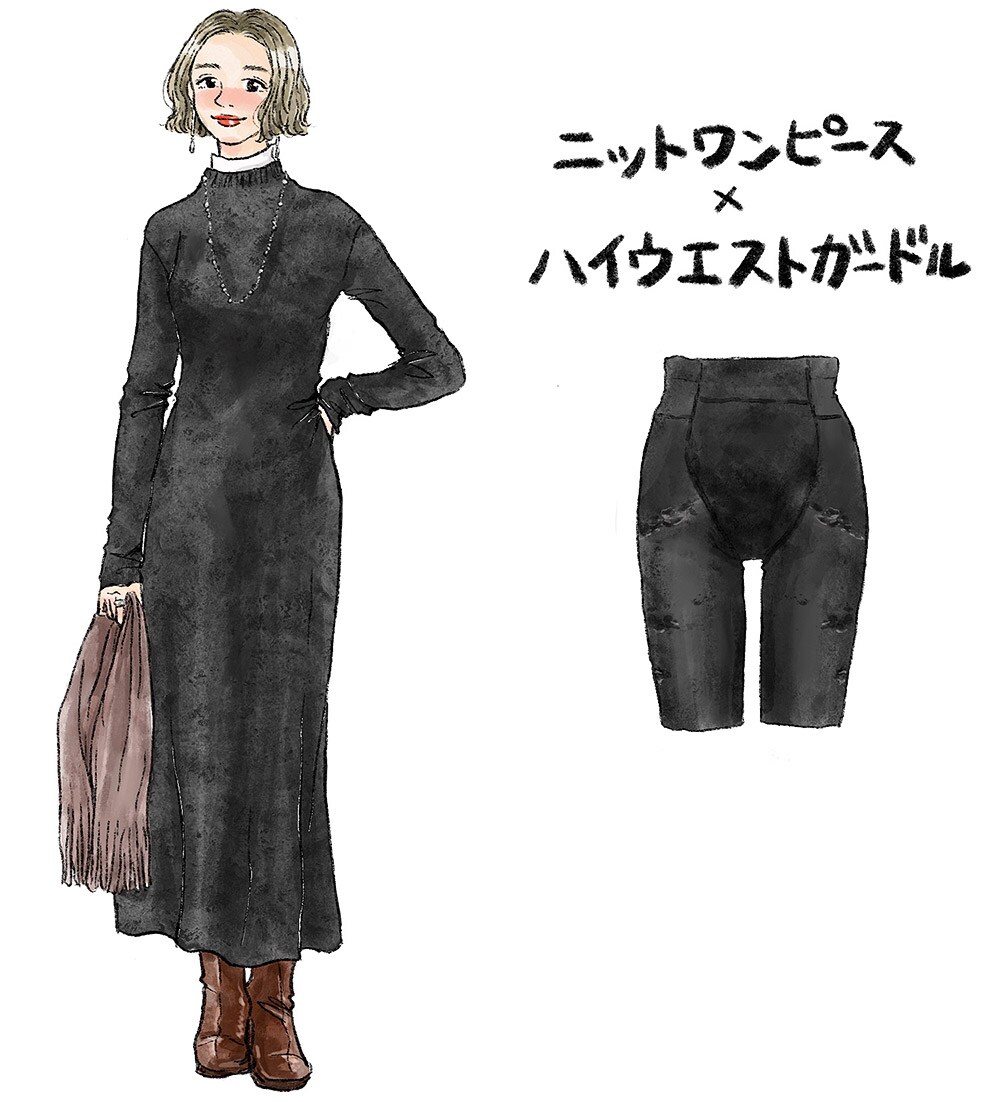 とにかくおなかを引っ込めたい！ ニットワンピースが似合うボディづくり