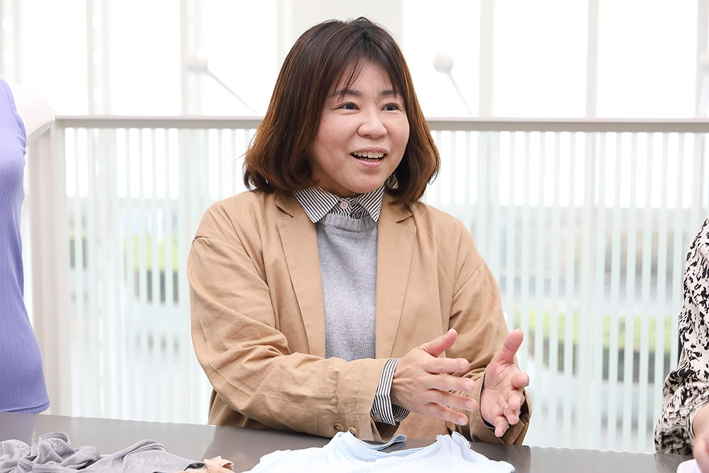 「ワコールへの期待と信頼を裏切らないものづくり」を、常に心がけているというプライス美佐依(MD)