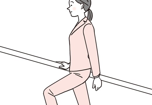 階段で｜上りながらバランス感覚を養う
