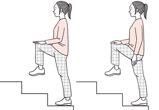 階段で｜足を持ち上げる筋肉を鍛えてしなやかな歩き姿に