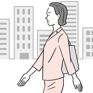 通勤途中で｜疲れない歩き方で、早く、長く、歩こう
