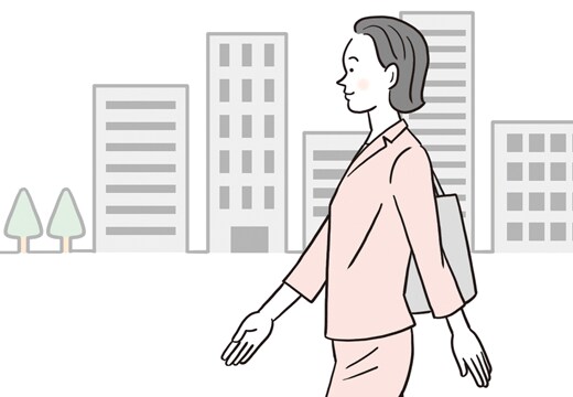 通勤途中で｜疲れない歩き方で、早く、長く、歩こう