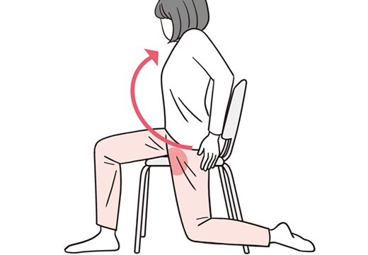椅子を使って｜習慣化した悪い姿勢を、美しく