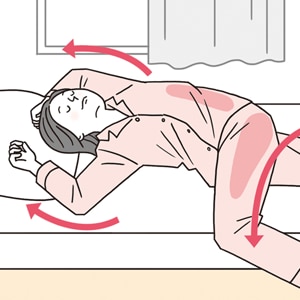 ベッドで｜固まった腰まわりをほぐすトレーニング