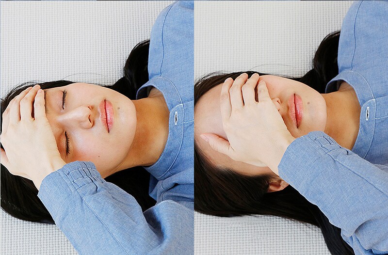 呼吸トレ／睡眠前の手あてポーズ